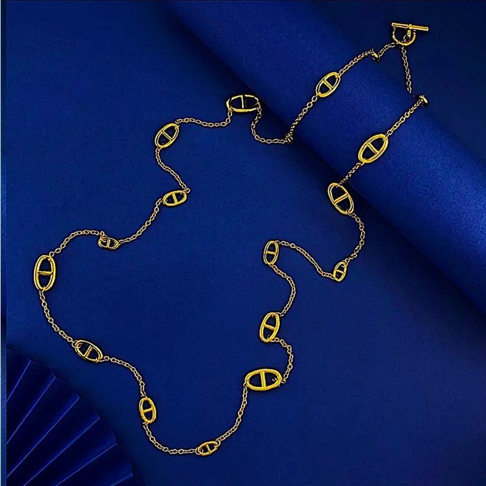 Multilayer Luxury Gold Plated Necklace - Picture 4 of 5